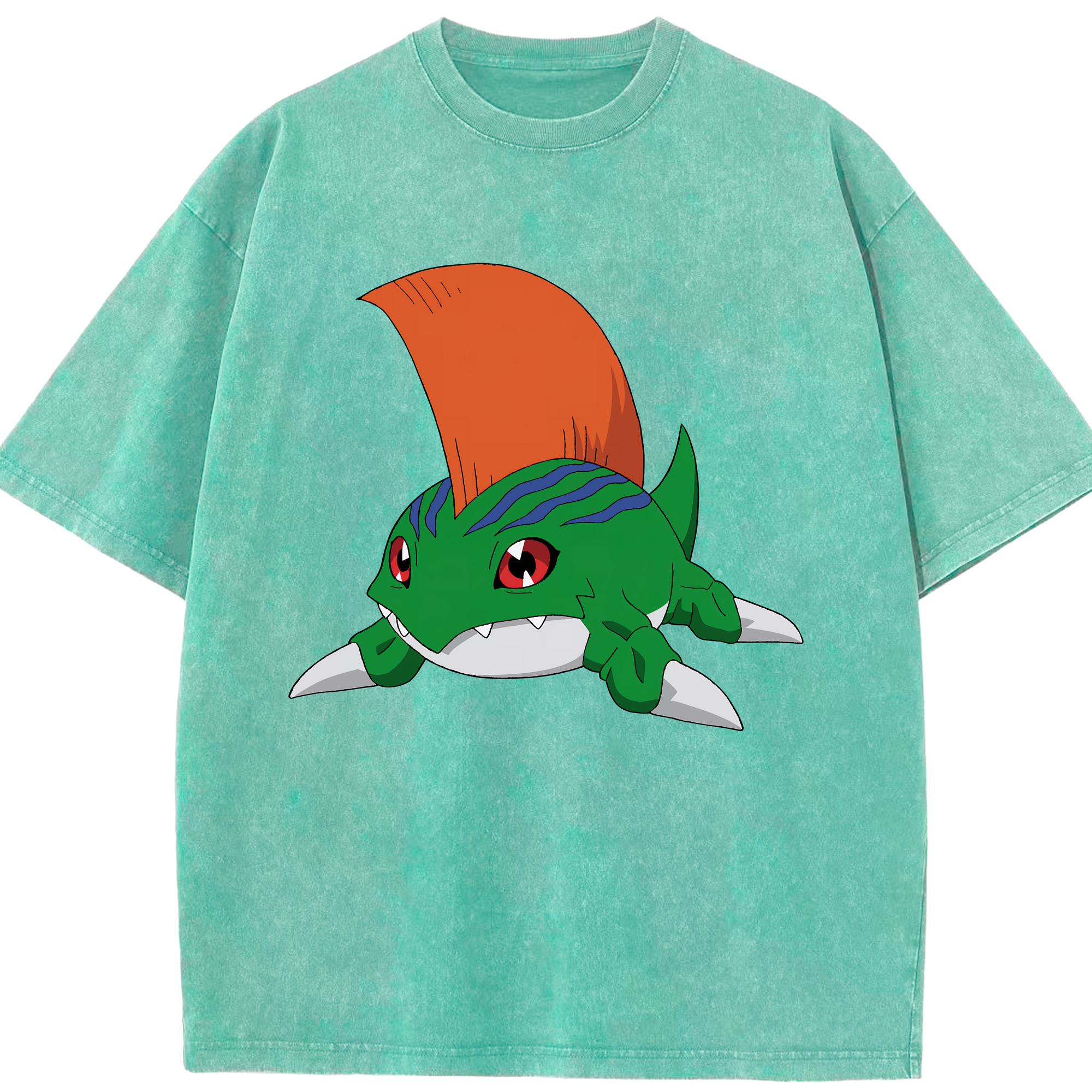 （画像用） Digimon デジタルモンスター/デジモン 綿100% ヴィンテージ風 半袖Tシャツ（フロントプリント）